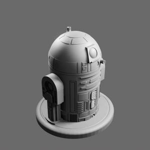 R2-D2 Pawn STL File – Star Wars Droid Chess Piece 3D Model