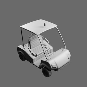 Golf Cart STL File – 3D Printable Model for Transportation and Leisure