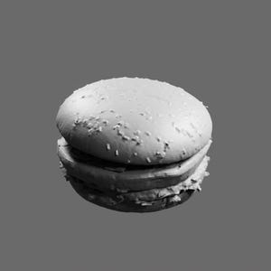 Hamburger STL File – Realistic 3D Printable Burger Model