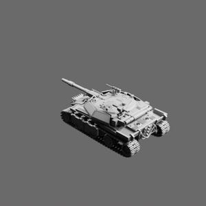Futuristic Tank STL File – Concept Armored Vehicle 3D Printable Model