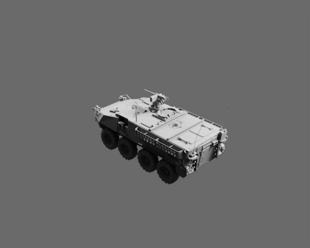 Stryker Armored Vehicle STL File – Military 8x8 Infantry Carrier 3D ...
