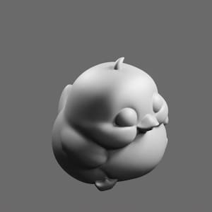 Tubby Duck STL File – Cute Cartoon Duck 3D Printable Model