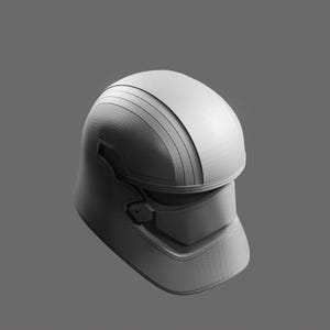 Archivo STL del casco de la Capitana Phasma: modelo imprimible en 3D de armadura de ciencia ficción de la Primera Orden