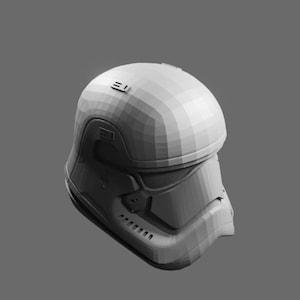 Archivo STL del casco de soldado de asalto de la Primera Orden: modelo imprimible en 3D de armadura de Star Wars