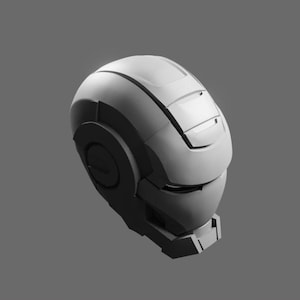 War Machine Mk1 Helmet STL – Iron Man Armor Cosplay 3D Model