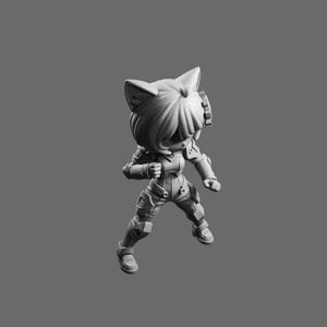 Gentiana STL File – Elegant Fantasy Guardian 3D Printable Model