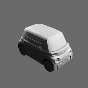 Citroën Ami STL File – Mini Electric City Car 3D Printable Model
