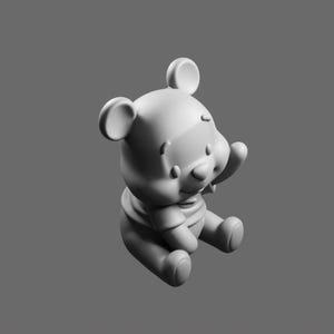 File STL di Winnie the Pooh – Modello stampabile in 3D dell'orso dei cartoni animati classico
