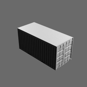 Used Shipping Container STL File – Industrial Storage 3D Printable Model