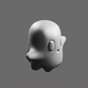 Tiny Ghost STL File – Cute Spooky Figurine 3D Printable Model