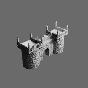Outpost Watchgate STL – Fantasy Fortress Terrain 3D Printable Model