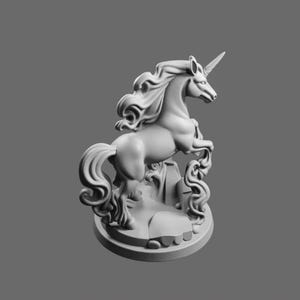 STL-bestand Celestial Unicorn – fantasie miniatuur 3D-afdrukbaar model