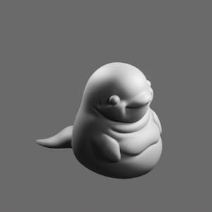 Beluga Whale STL File – Free 3D Printable Ocean Animal Model