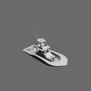 Boat STL File – Classic Watercraft 3D Printable Model