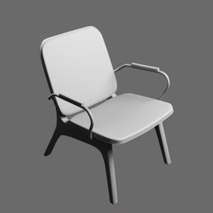 Baxter Thea Chair STL File – Elegant Contemporary Chair 3D Printable Model