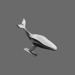 Whale STL File – Majestic Ocean Animal 3D Printable Model