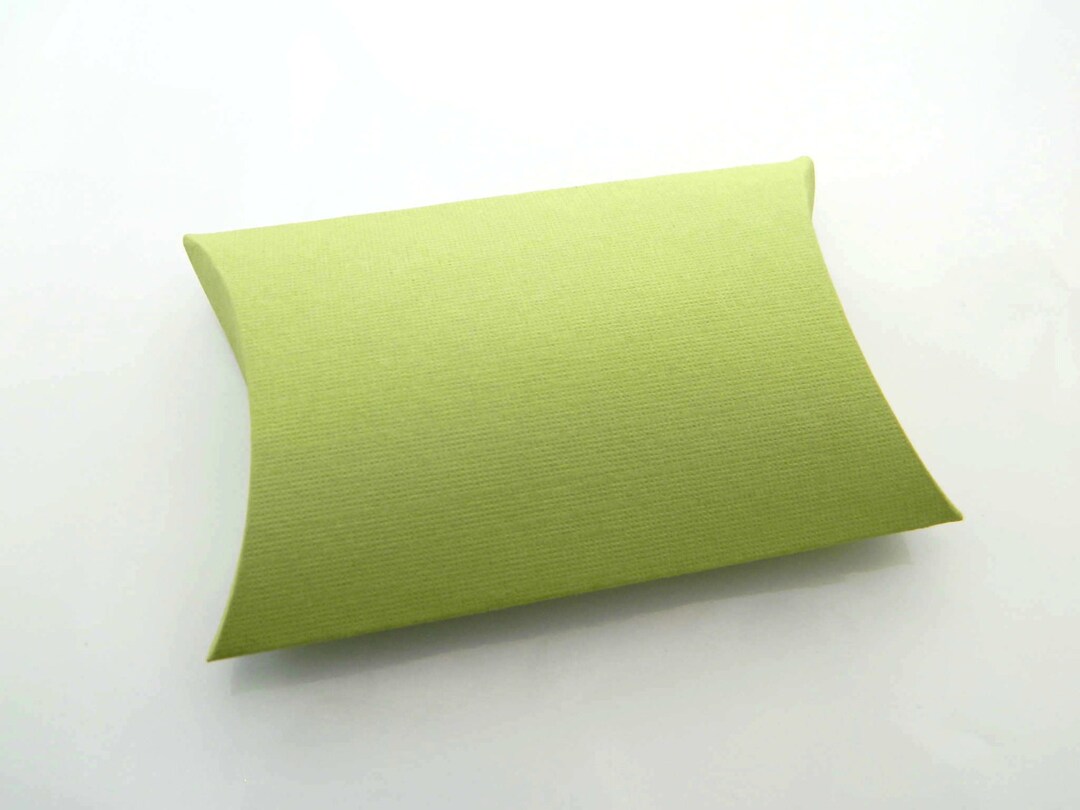 Olive Green Pillow Boxes Package of 3 Green Boxes. Wedding Favor, Party