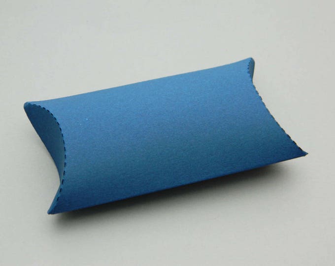 Navy Blue Pillow Boxes, Package of 10, Dark Blue Boxes, Gift Wrap, Blue ...