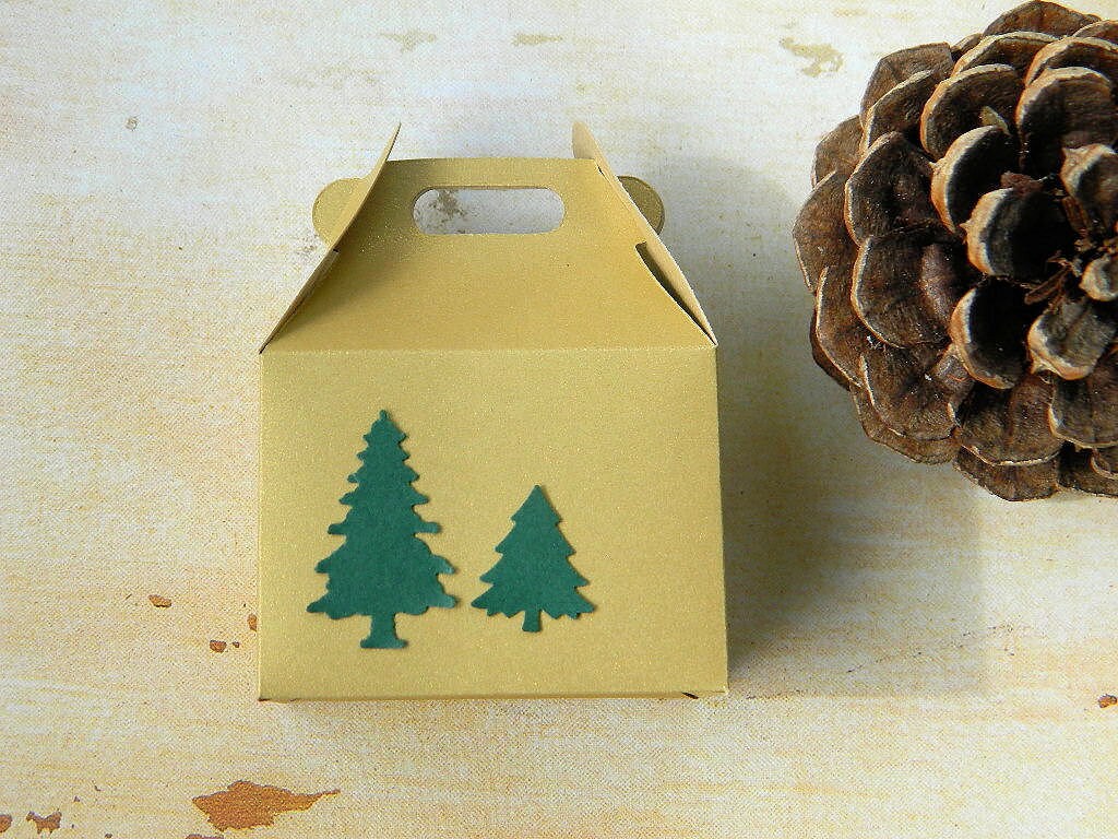 Jewelry Gift Wrap Box Box for Rings Gold Green Etsy