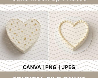 Fotos de maquetas de pastel en blanco / Canva / PNG / JPEG / Listas para usar / Pasteleros / Adornos para pasteles / Fotos de archivo / Pastel bonito / Cumpleaños / Boda