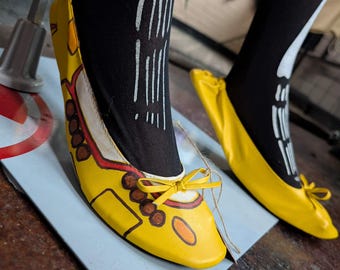 Yellow Submarine Silky Toes Ballet Slippers