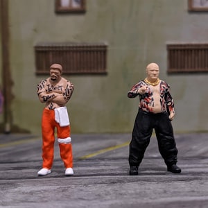 1/64 Scale Gangster Miniature Figure: Mob Crew Diorama