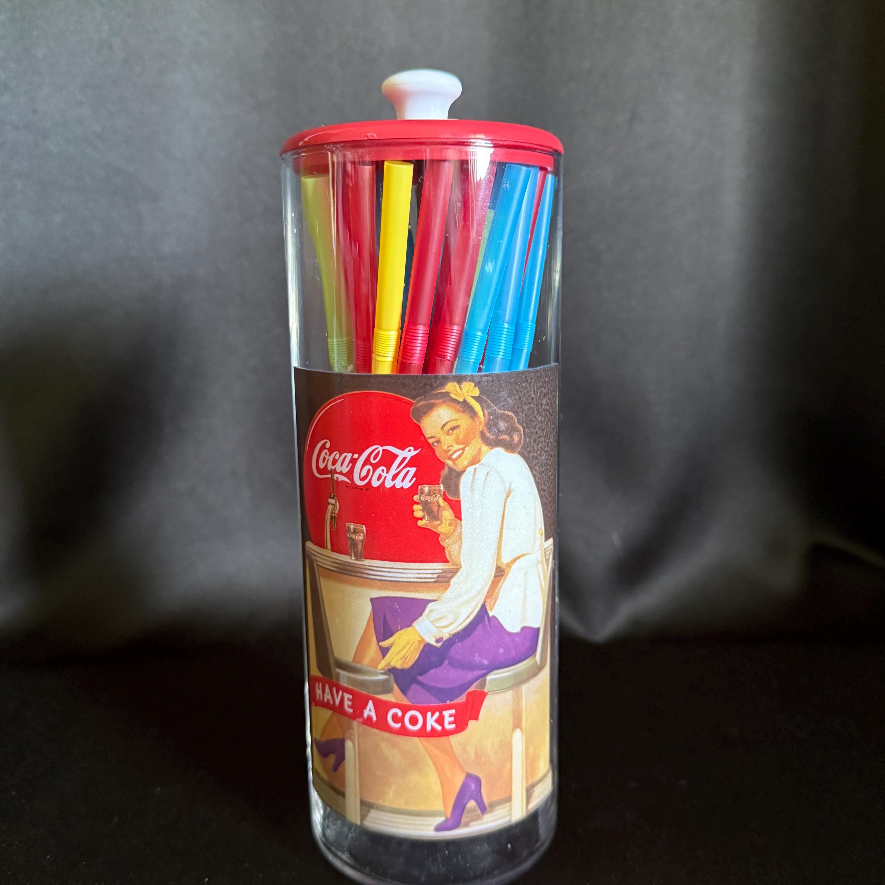Coke Straw Dispenser - Etsy