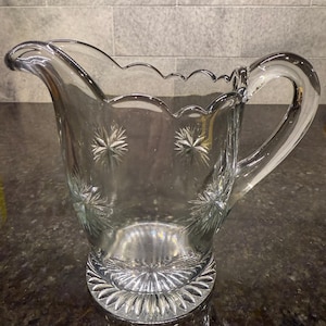EAPG  Bethlehem Star creamer/pitcher Indiana Glass 1910s