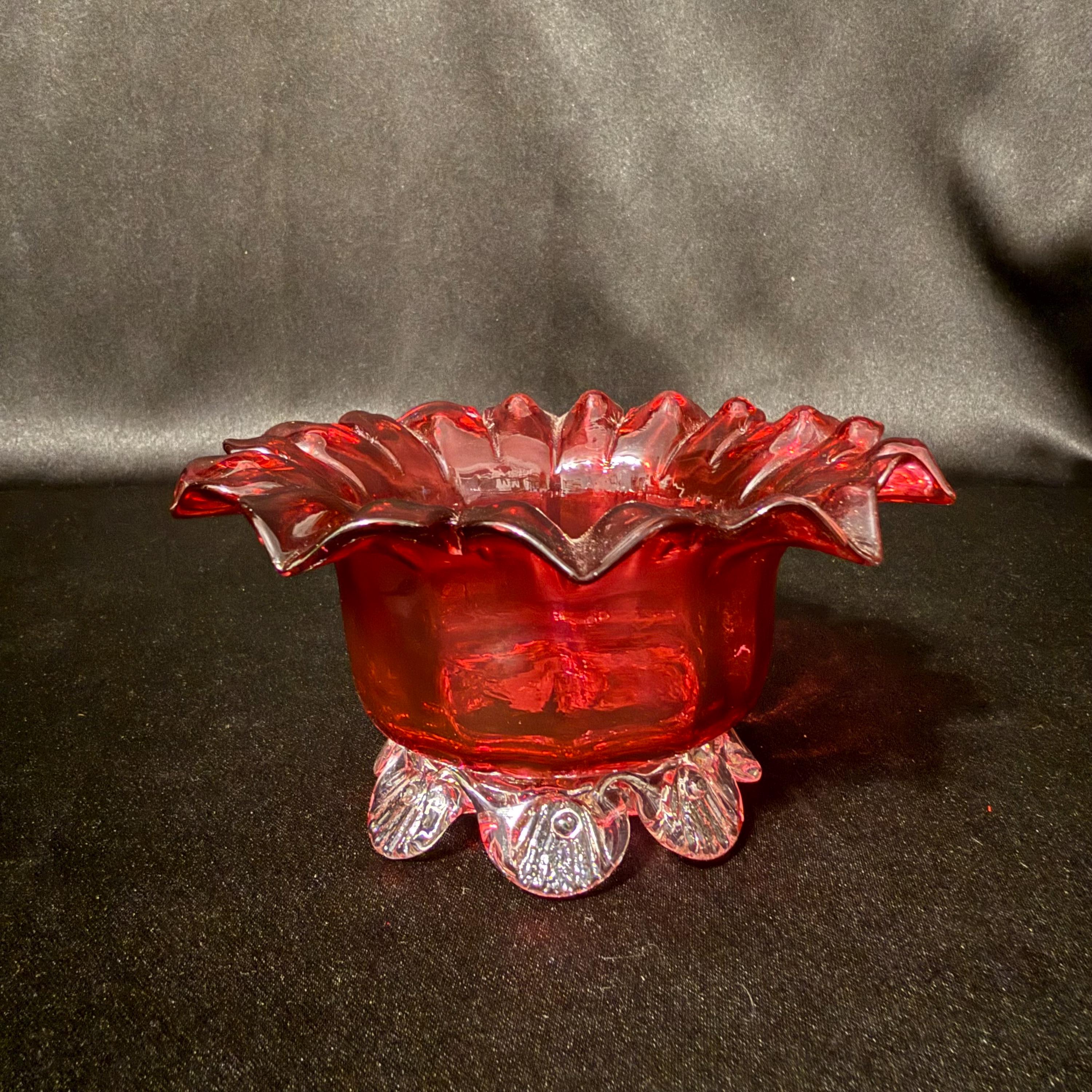 Cranberry Ruffled - Etsy