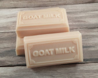 plain goats milk soap round or rectangle no fragrance no color plain jane all made from great ingredients natural soap creamy white soap bar