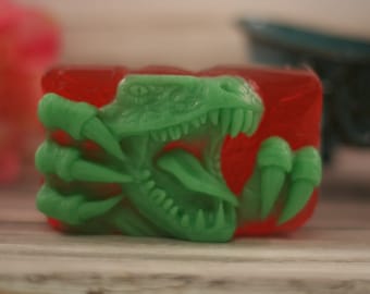 dinosaur jaws and claws shea decorative beast soap dino predator kids decorative soap party gift My Little Soap Shop T Rex prehistoric soaps