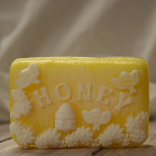 honey bee soap glycerin soap scented in Baby Bee Buttermilk garden floral HONEY bees flowers lovely gift handmade hand crafted soap bars