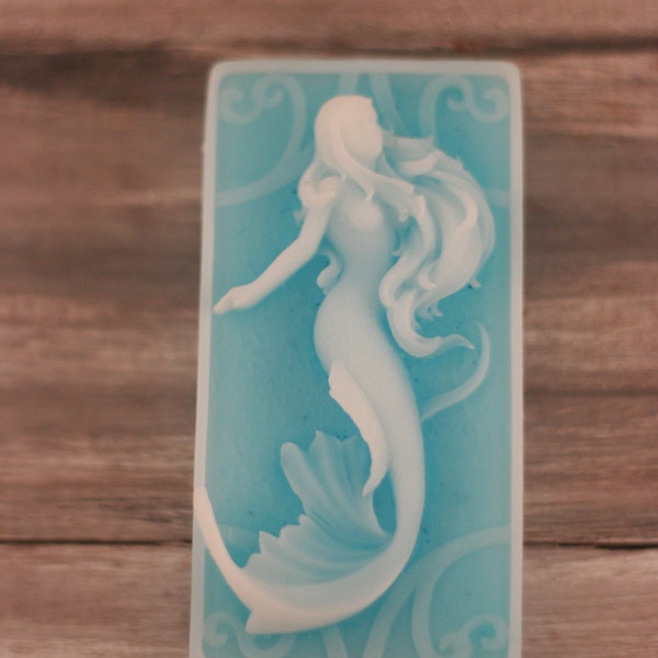 Under the sea mermaid soap scented in Ocean Breeze siren mermaid ocean creature lady decorative soap beautiful fish My Little Soap Shop soap