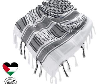 パレスチナのクーフィーヤ・スカーフ 48x48インチ 伝統的な