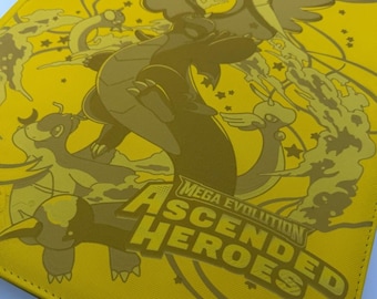 Ascended Heroes Laser-Engraved Card Binder - Vault X, Yellow XL