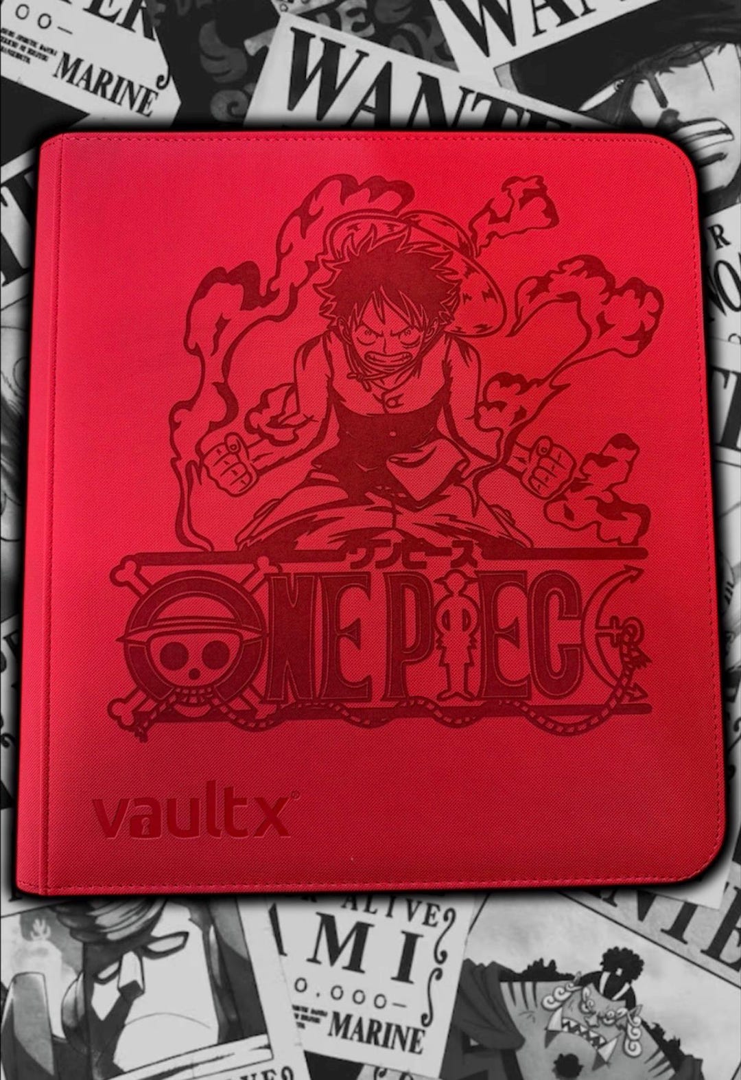 One Piece LUFFY - Custom Made - Laser-engraved 12 Pocket Binder