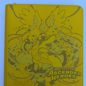 Aufgestiegene Helden Pokemon Laser-Gravierte Kartenmappe - Vault X, Gelb XL