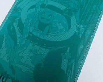 Squirtle - custom 4 pocket vault x teal binder - laser engraved -