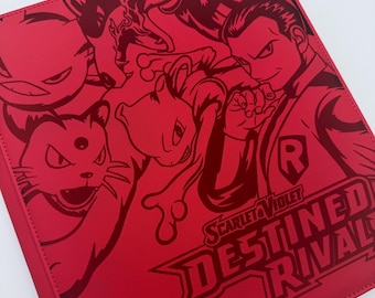 Laser Engraved  Vault X Binder – Destined Rivals, 480 Card Slots