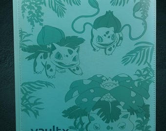 Pokemon Bulbasaur-ivysaur-venusaur Evolution . Custom- Laser-engraved Vault  X 12 & 9 Pocket Binder - Etsy