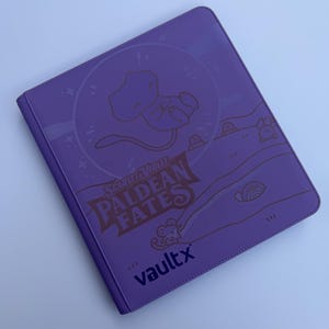 Paldean Fates -Bubble Mew- Laser Engraved Card Binder- Vault X-Purple image 4