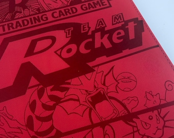 Team Rocket 9 Pocket  Binder in RED - 360 slots
