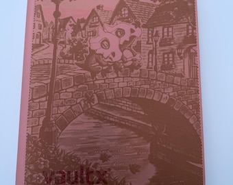 Cubone 9 & 12 pocket vault x pink binder - laser engraved -