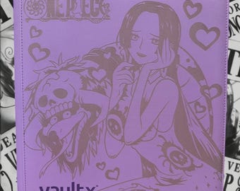 One Piece - Laser-Engraved TCG binder - Vault x 12 Pocket - Custom Made - Mutilple colours-BOA Hancock