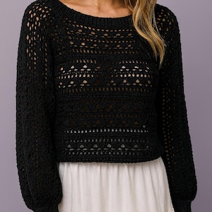 Caribbean Sea Sweater Crochet Pattern – PDF Digital Download
