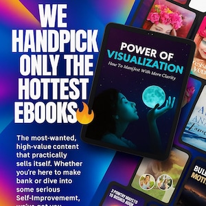 PLR Self Improvement eBooks Bundle Resell Rights Digital Personal Growth Library Canva Bonus