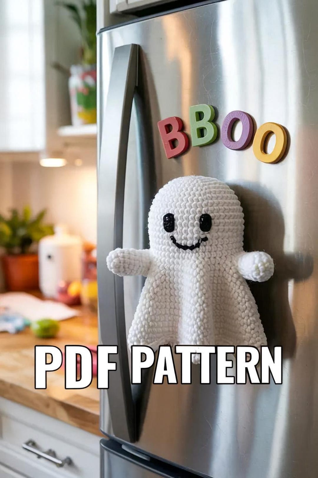 Amigurumi Ghost Fridge Magnet Crochet Pattern – Cute Halloween Decor ...
