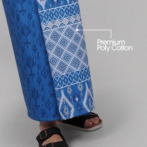 Indonesian Etnic Men’s Sarong – Pollycotton, Printing Islamic Prayer Wrap, Muslim Gift for Him, Eid Hajj Umrah Modest Prayer Wear, Jummuah