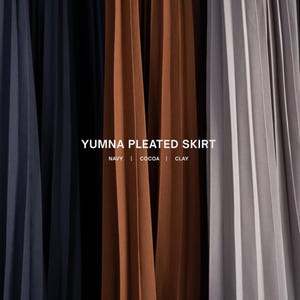 Pleated Maxi Skirt: Selena Stretch Fabric, Modest Islamic Clothing, Muslim Daily Wear
