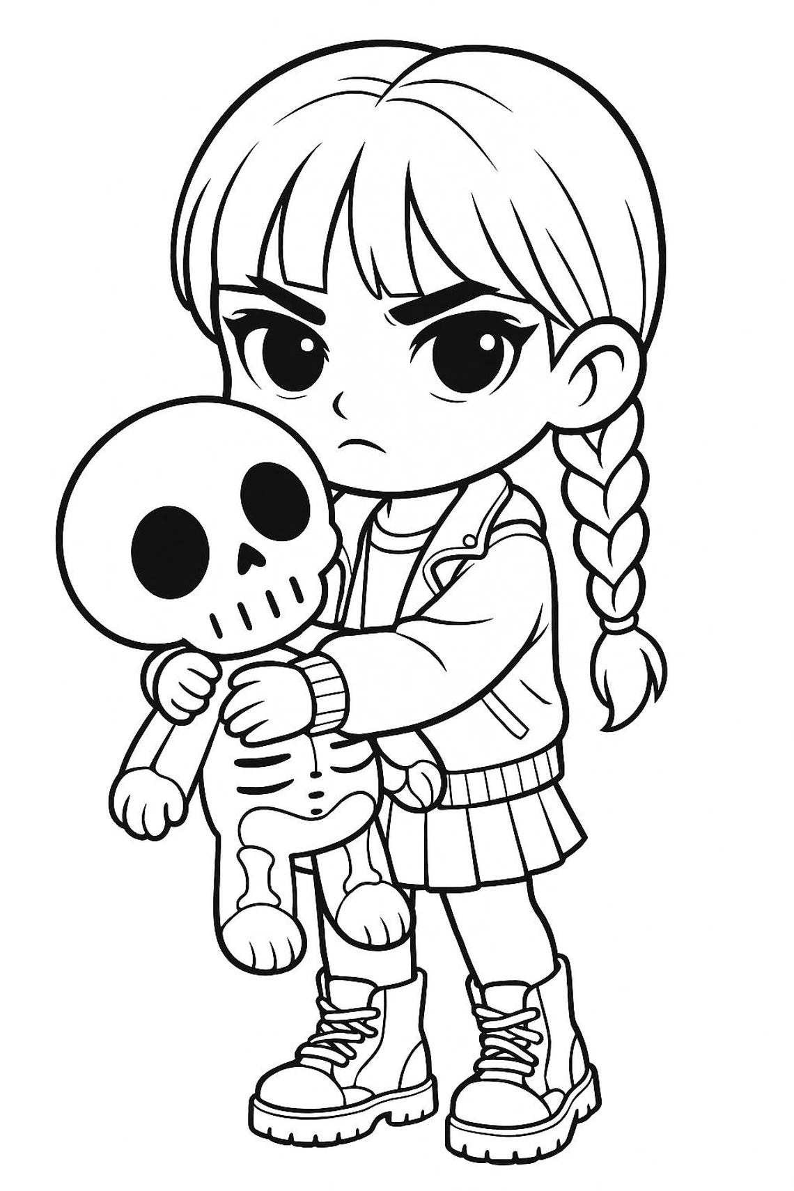 Gothic Slay Coloring Book: Chibi Fashion Horror (PDF Pattern) - Etsy